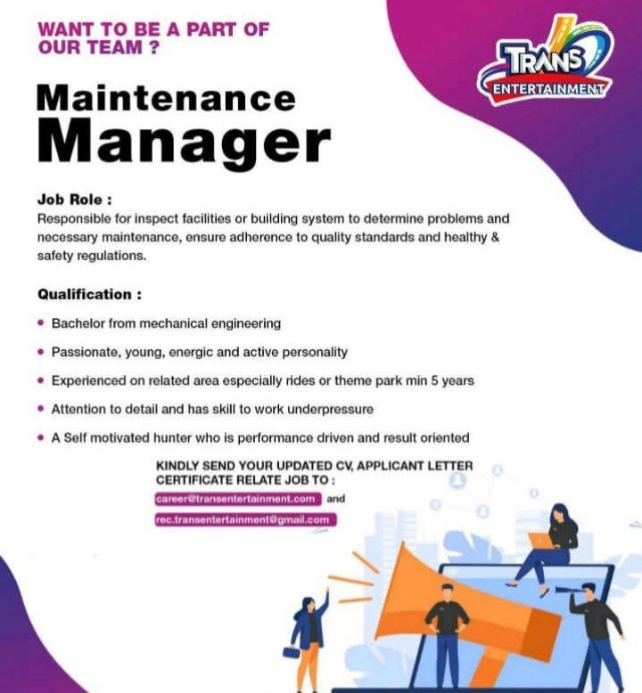 TRANS ENTERTAINMENT CARIER - MAINTENANCE MANAGER